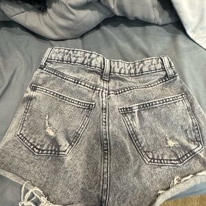 Wild Fable Light Gray Distressed Jean Shorts